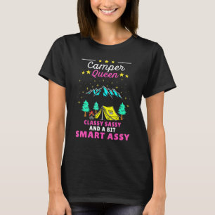 Camiseta Clase Queen Sassy Smart Assad Para Camping W