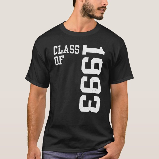 Camiseta Clase Retro de 1993 Vin de Reunión de Secundaria S (Anverso)