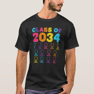 Camiseta Clase Retro De Espacio De 2034 Para Grado De Marca
