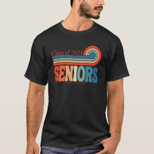 Camiseta Clase Retro Senior 2024 De Graduación 2024 Primera