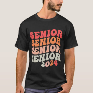 Camiseta Clase Retro Superior de 2024 Graduación de 2024