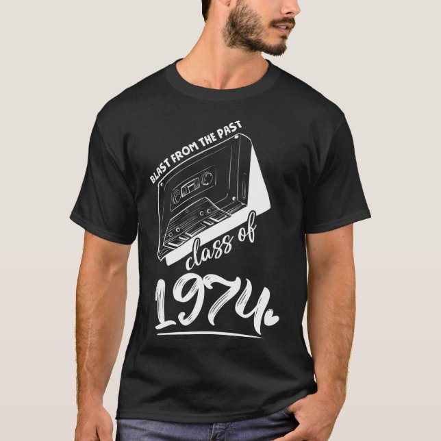 Camiseta Clase Reunión de 1974 Explosión escolar de graduac (Anverso)