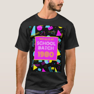 Camiseta Clase Reunion Retro School estilo 80