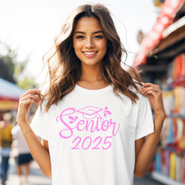 Camiseta Clase rosa de graduación de último año