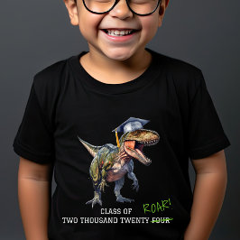 Camiseta Clase ruar de 2024 niños de graduación de dinosaur