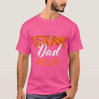 Camiseta Clase Senior Dad De Baloncesto De 2025 Graduation