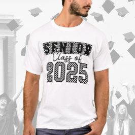 Camiseta Clase Senior de 2025 Retro Black