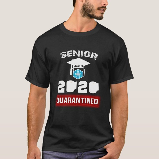Camiseta Clase Senior de Graduación de Cuarentena de 2020 (Anverso)