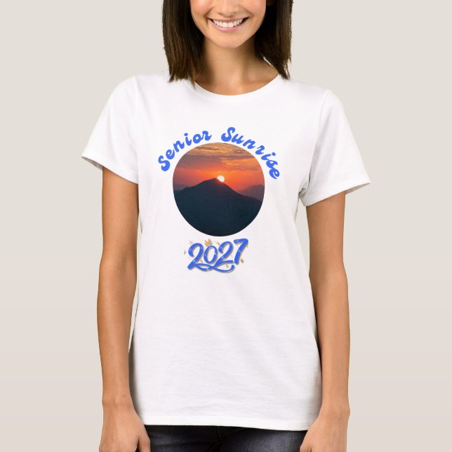 Camiseta Clase Senior Sunrise 2027 (Anverso)