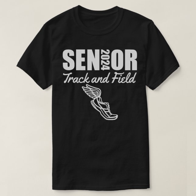 Camiseta Clase Senior Track y Field 2024 de 2024 Run Jump (Diseño del anverso)