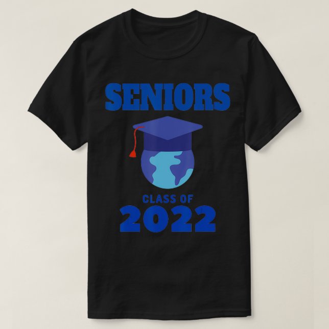 Camiseta Clase SENIORS de 2022, con World Globe (Diseño del anverso)