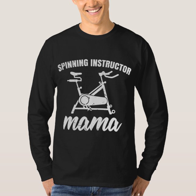 Camiseta Clase Spin Ciclismo Mamá Instructor Spinning Mama (Anverso)