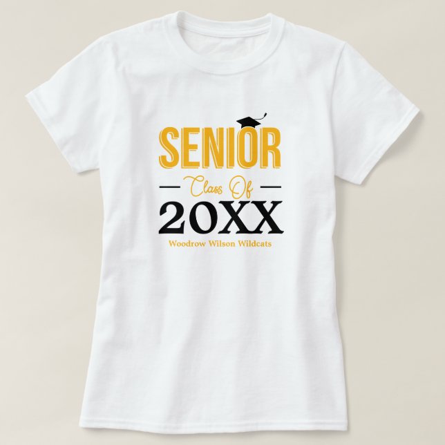 Camiseta Clase superior amarilla (Diseño del anverso)