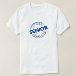 Camiseta Clase superior azul de distintivo perturbado