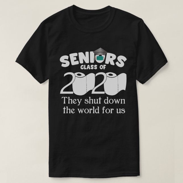 Camiseta Clase Superior De 2020 En Cuarentena (Diseño del anverso)