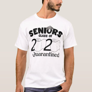 Camiseta Clase Superior De 2020 Graduación En Cuarentena