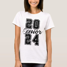Camiseta Clase superior de 2024 Escuela secundaria superior