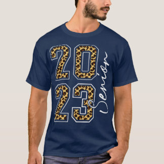 Camiseta Clase superior de la graduación de 2023 en leopard
