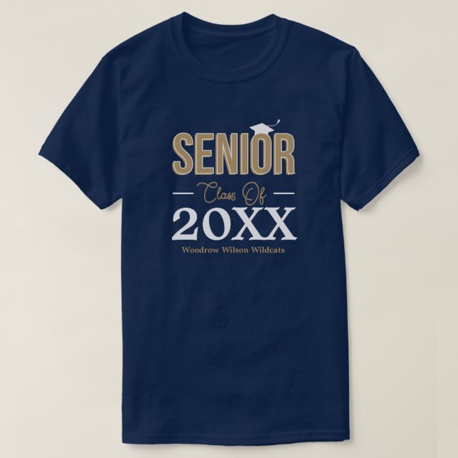 Camiseta Clase superior de oro de (Diseño del anverso)