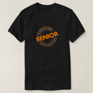 Camiseta Clase superior naranja de la insignia con problema