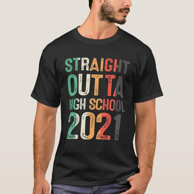 Camiseta Clase Tee De 2021 De La Escuela Secundaria Directa (Anverso)