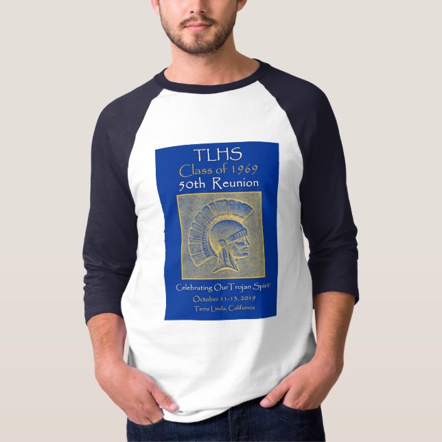 Camiseta Clase TLHS de 1969 Espíritu de troya 50 Reunión (Anverso)