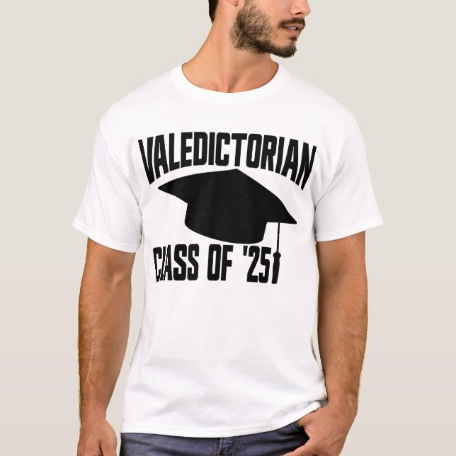 Camiseta Clase Valedictoriana de '25 Graduación 2025 (Anverso)