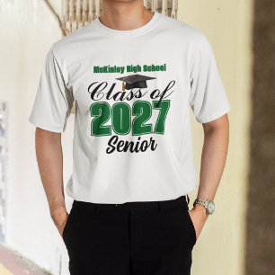 Camiseta Clase Verde 2027 Senior Escuela Secundaria Persona