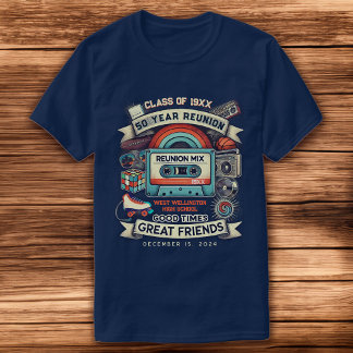 Camiseta Clase Vintage de Reunión de la Escuela Secundaria