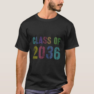 Camiseta Clase Vintage Futura De 2036 Graduation Kindergart