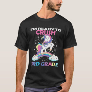 Camiseta Clases De 3 Grados De Unicornio Preparadas Para Ap