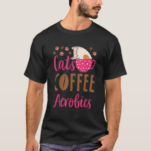 Camiseta Clases de Aeróbic de Café para Gatos
