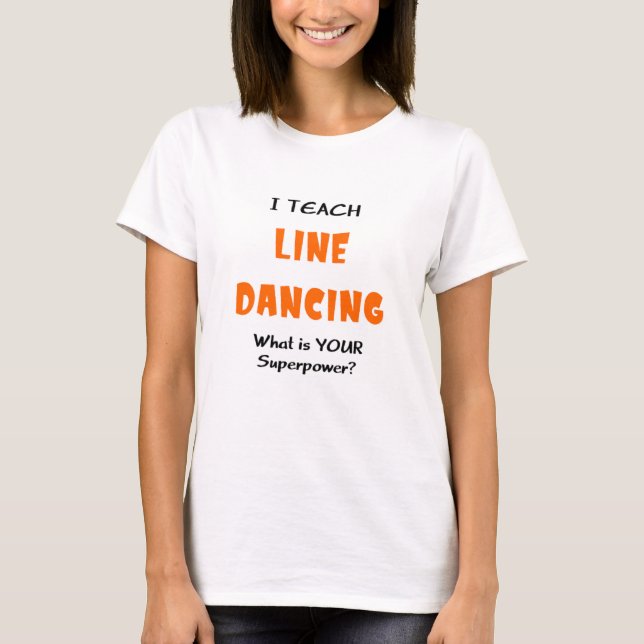 Camiseta clases de baile de línea (Anverso)