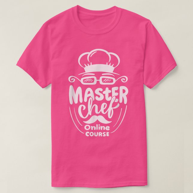 Camiseta Clases de cocina de curso de chef en línea zoom Fu (Diseño del anverso)