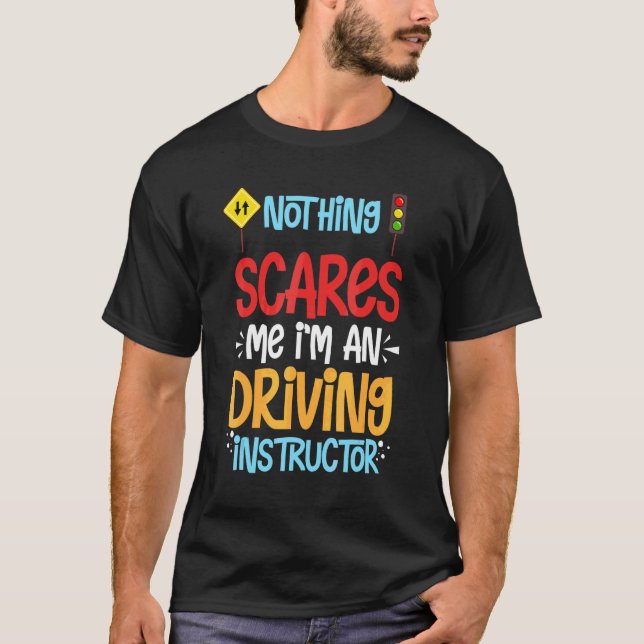 Camiseta Clases de Escuela de Instructor de Conducir Educac (Anverso)