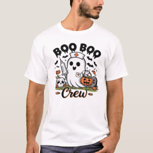 Camiseta Clásica Boo Boo Crew Enfermera Fantasma