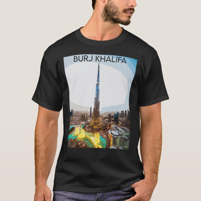 Camiseta clásica Burj Khalifa (Anverso)