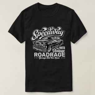 Camiseta Clásica carrera de coches antiguos de Speedway Grá