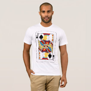 Camiseta Clásica carta de póquer Jack de Picas