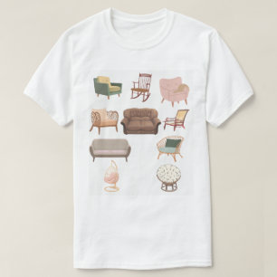 Camiseta Clásica Chair Tshirt Ropa Urbana de Calle