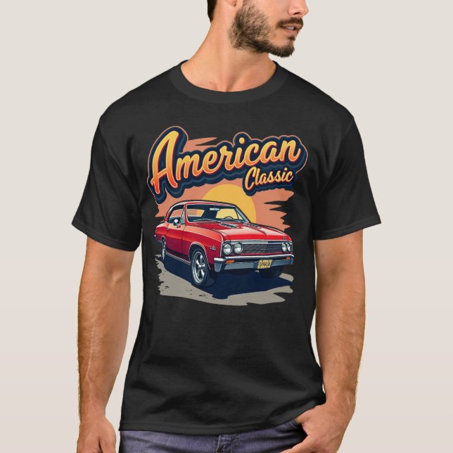 Camiseta clásica Chevy Chevelle de 1967 (Anverso)