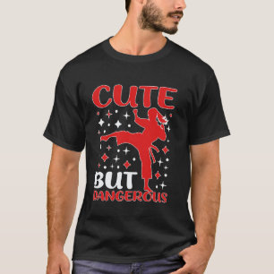 Camiseta Clásica Chica Taekwondo de Karate Lindo pero Pelig