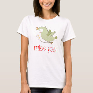 Camiseta clásica con diseño de pájaro lindo