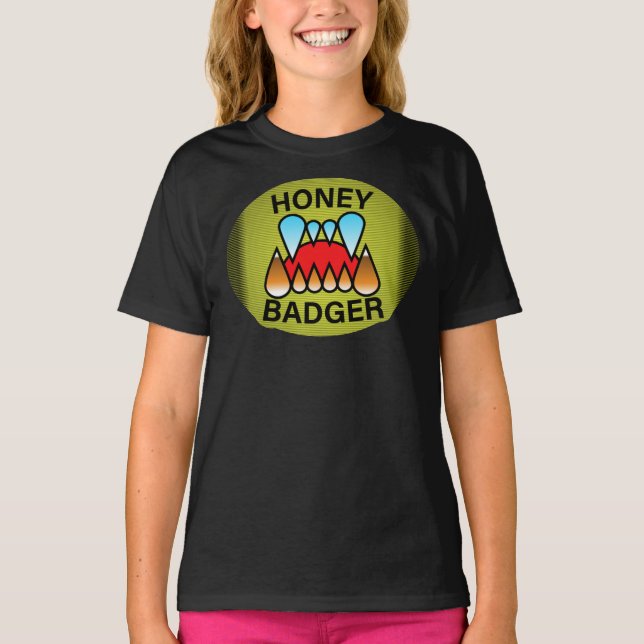 Camiseta clásica con el logotipo de Honey Badger (Anverso)