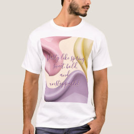 Camiseta clásica con gráfico abstracto elegante