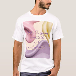 Camiseta clásica con gráfico abstracto elegante