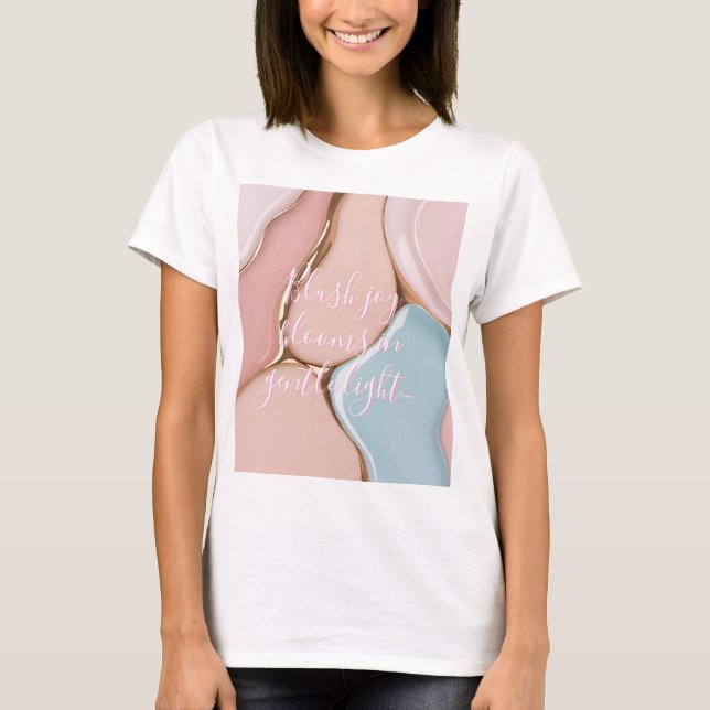 Camiseta clásica con gráfico abstracto elegante (Anverso)