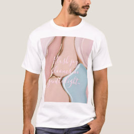 Camiseta clásica con gráfico abstracto elegante