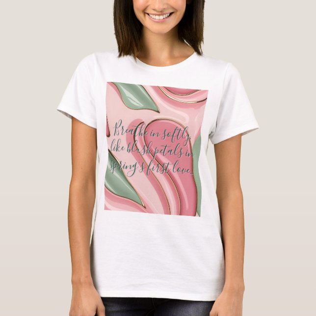 Camiseta clásica con gráfico abstracto elegante (Anverso)