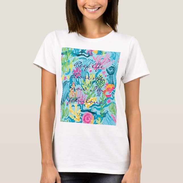 Camiseta clásica con gráfico elegante (Anverso)